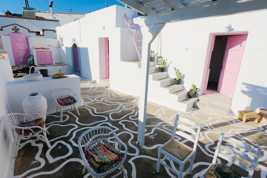The Summer Pink House Lachaniá Buitenkant foto